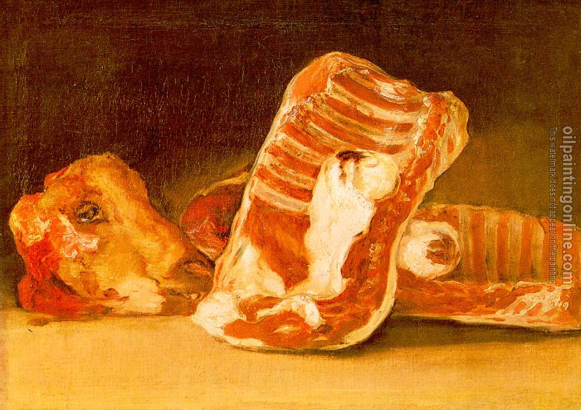 Goya, Francisco de - Still Life with Sheeps Head